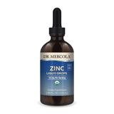Dr. Mercola Zinc Liquide – bouteille claire, dosage précis au quotidien.