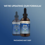 Dr. Mercola Zinc Liquide – logos NSF pour sécurité et pureté.