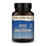 Dr. Mercola Zinc Plus Selenium - bouteille: soutien potentiel immunitaire et énergie durable.
