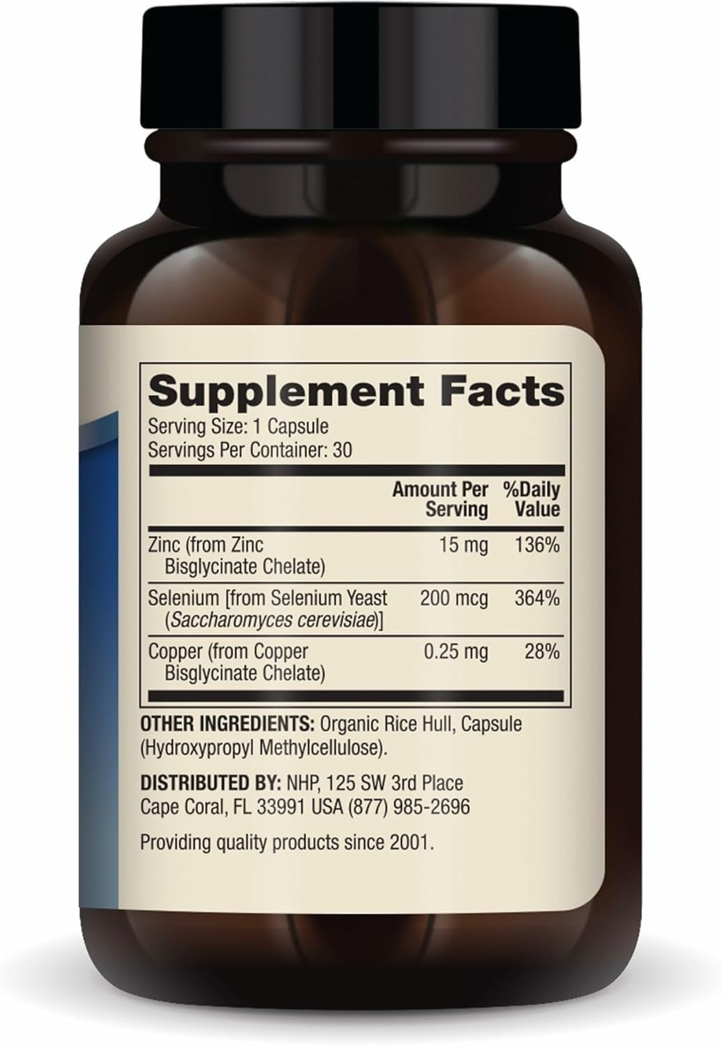 Boîte Dr. Mercola Zinc Plus Selenium avec étiquette, choix sans OGM et sans gluten