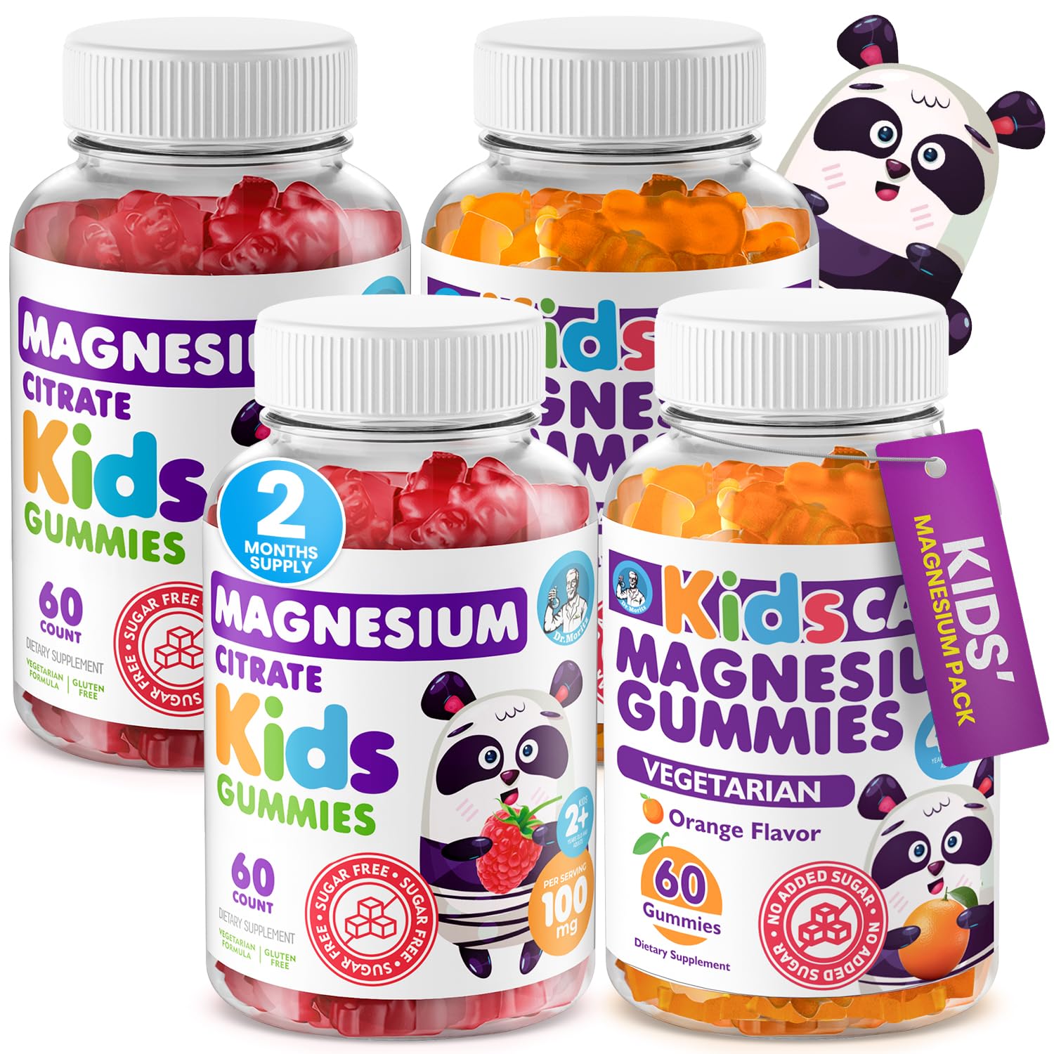 Gommes DR. MORITZ Calm orange pour enfants, saveur fruitée et dose pratique.