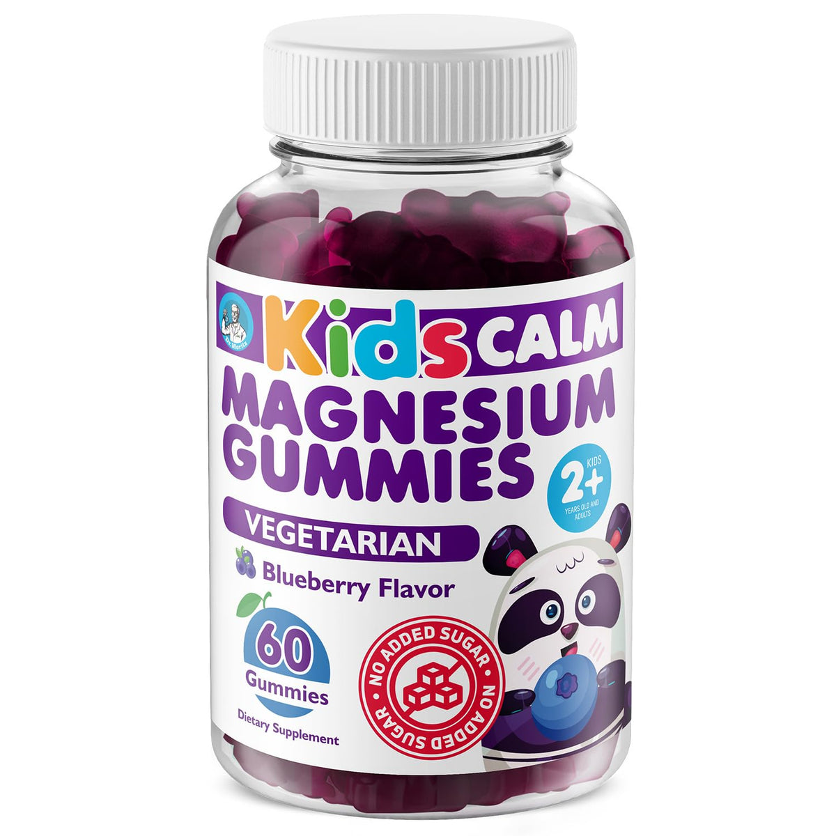 Dr. Moritz gommes magnésium pour enfants en bouteille, potentiellement favorisant un sommeil plus calme.