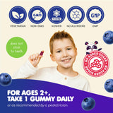 Dr. Moritz gommes magnésium enfants, saveur myrtille, rend la routine plus agréable.