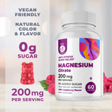 Gommes magnésium DR. MORITZ goût framboise, plaisir fruité sans sucre ajouté.