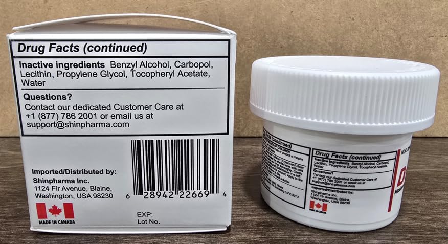 Dr. Numb fabriqué au Canada, respect des normes.