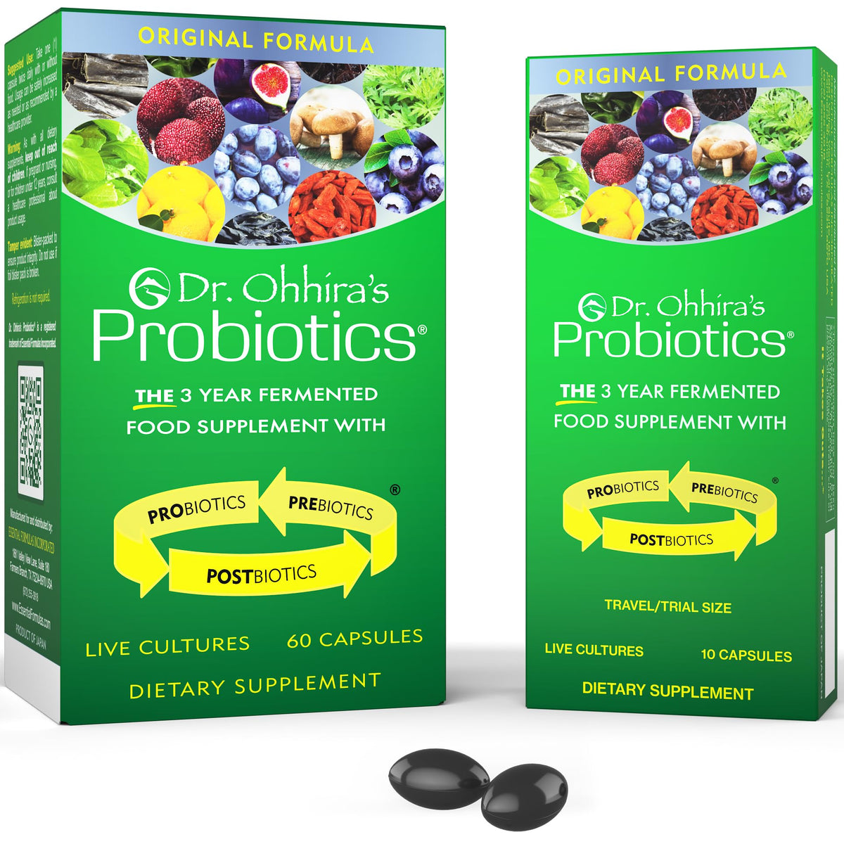 Dr. Ohhiras Probiotiques Originale: bouteille pratique pour une routine quotidienne