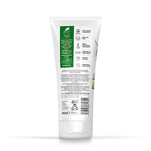 Dr Organic Aloe Vera Gel 200ml – texture légère idéale pour le visage