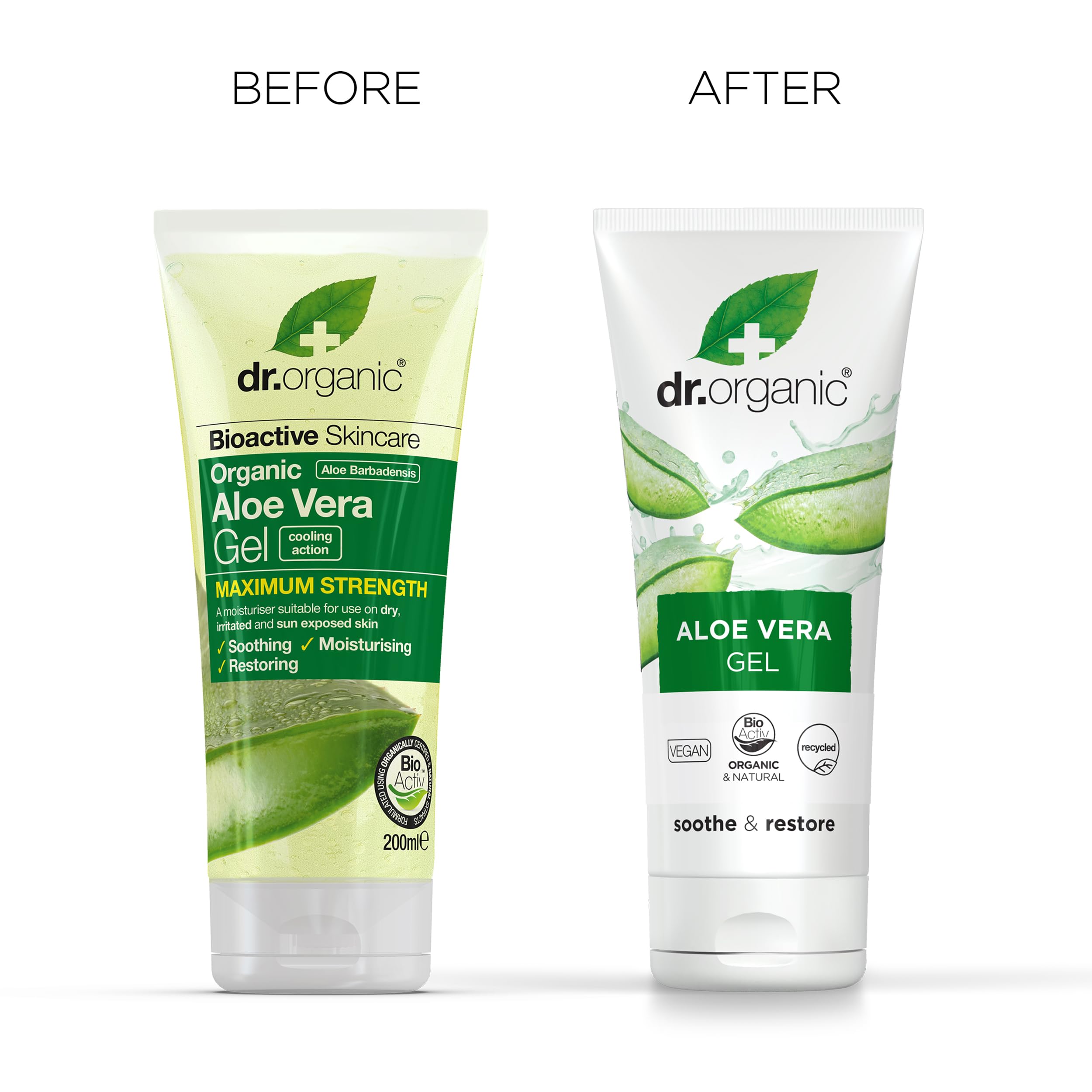 Dr Organic Aloe Vera Gel 200ml – routine rapide après nettoyage du visage