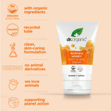 Crème Dr Organic au miel Manuka – texture onctueuse nourrissante.
