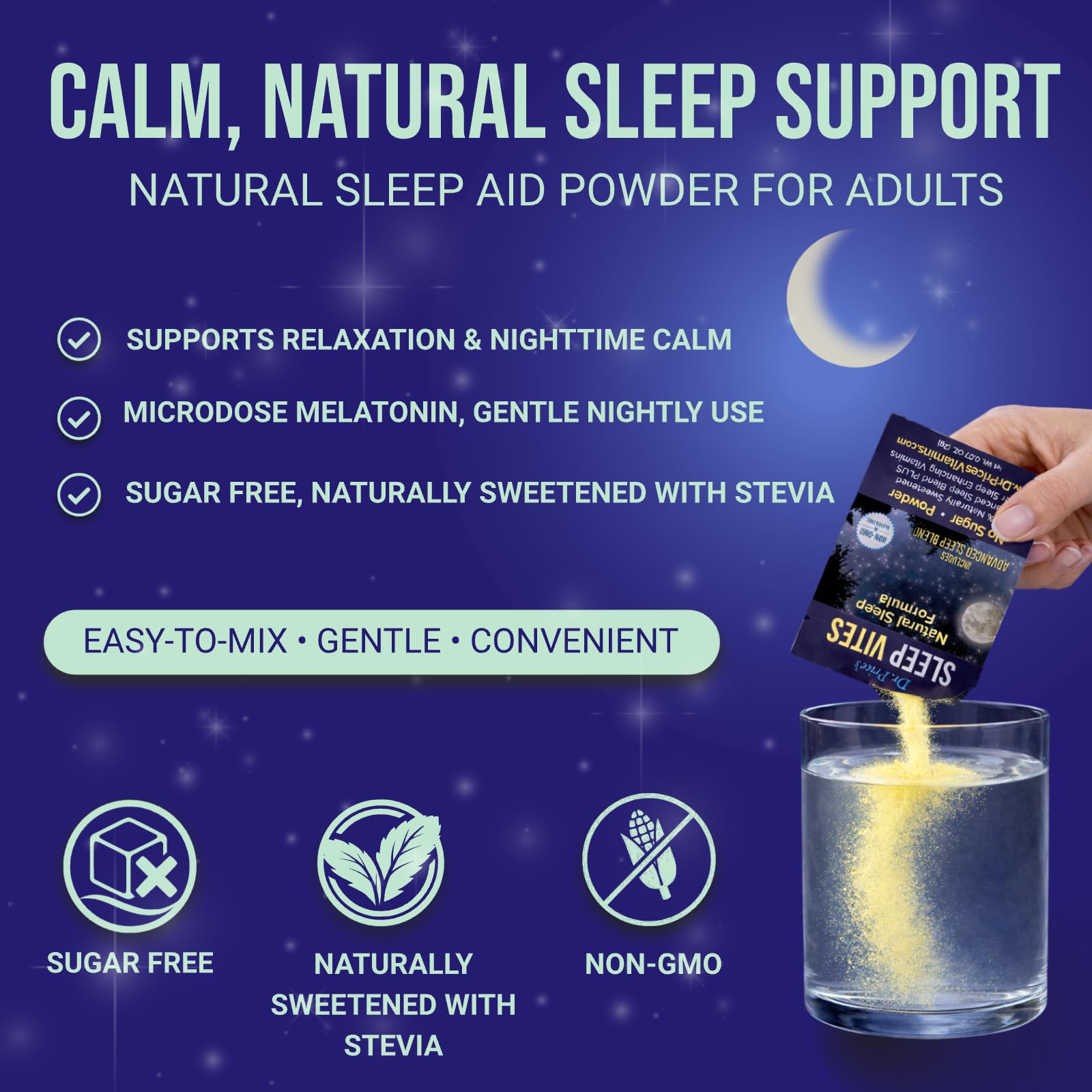 Dr Price's Sommeil poudre, magnésium pour détente en soirée