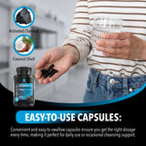 Dr. Robaina Charbon Actif 1200 mg – Capsules Vegan Sans OGM, Fabriqué aux États-Unis
