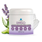 Crème DMSO à la lavande Dr. Robaina dans un pot, soin hydratant pour la peau.