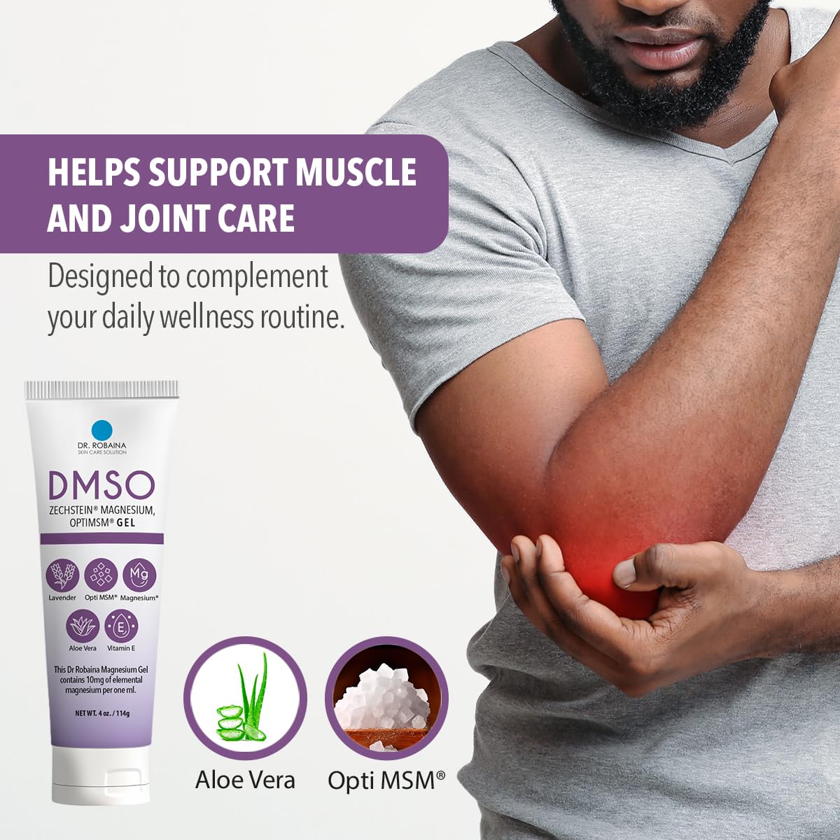 Gel Lavande Dr. Robaina hydrate la peau grâce à Aloe Vera et vitamine E