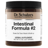 Bouteille Dr. Schulze's Intestinal Formula n°2 pour le soutien intestinal quotidien.