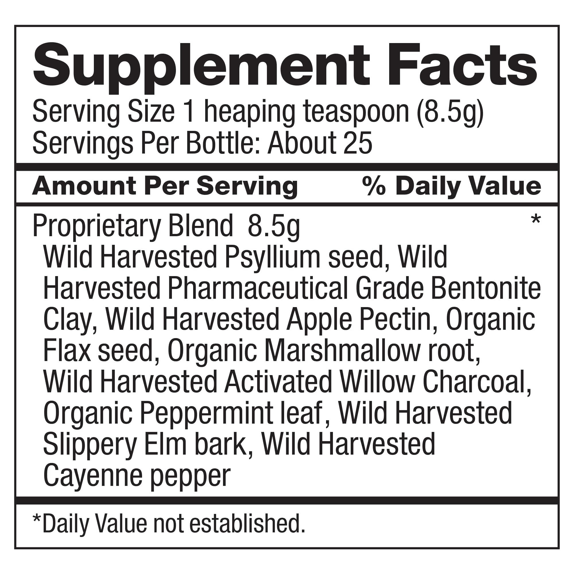 Conditionnement sans gluten du Dr. Schulze's Intestinal Formula n°2.