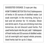 Aperçu des herbes visibles dans Dr. Schulze's Detox Tea pour explorer les arômes et les usages.