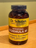 Capsules Dr. Schulze's Intestinal Formula #1, forme facile à prendre.