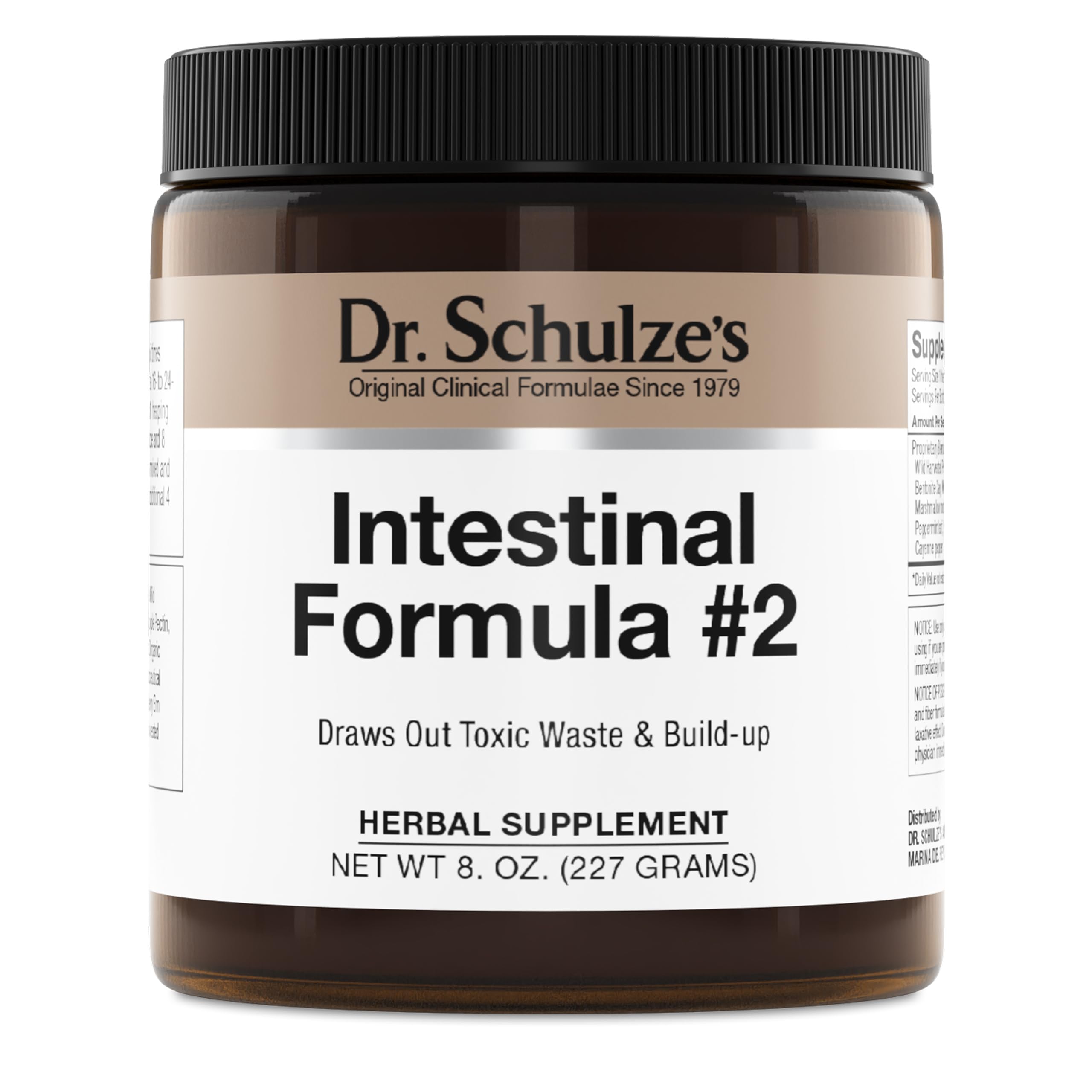 Dr. Schulze's Intestinal Formula #2 – bouteille: soutien quotidien à l'élimination naturelle.