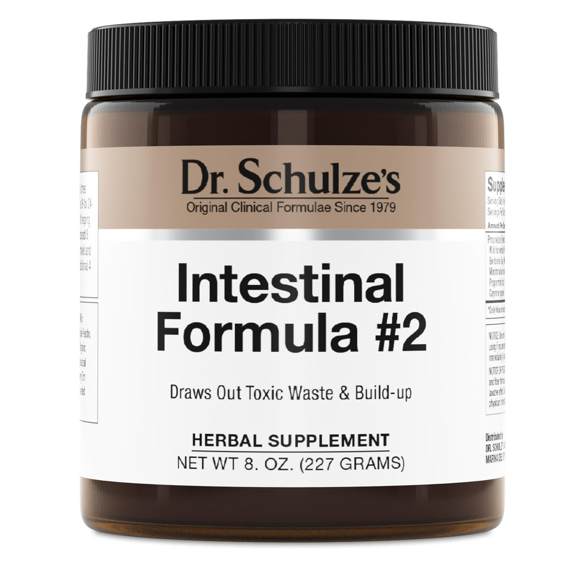 Dr. Schulze's Intestinal Formula #2 – bouteille: soutien quotidien à l'élimination naturelle.