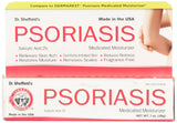 Application facile de la crème psoriasis Dr. Sheffield's pour une peau hydratée.