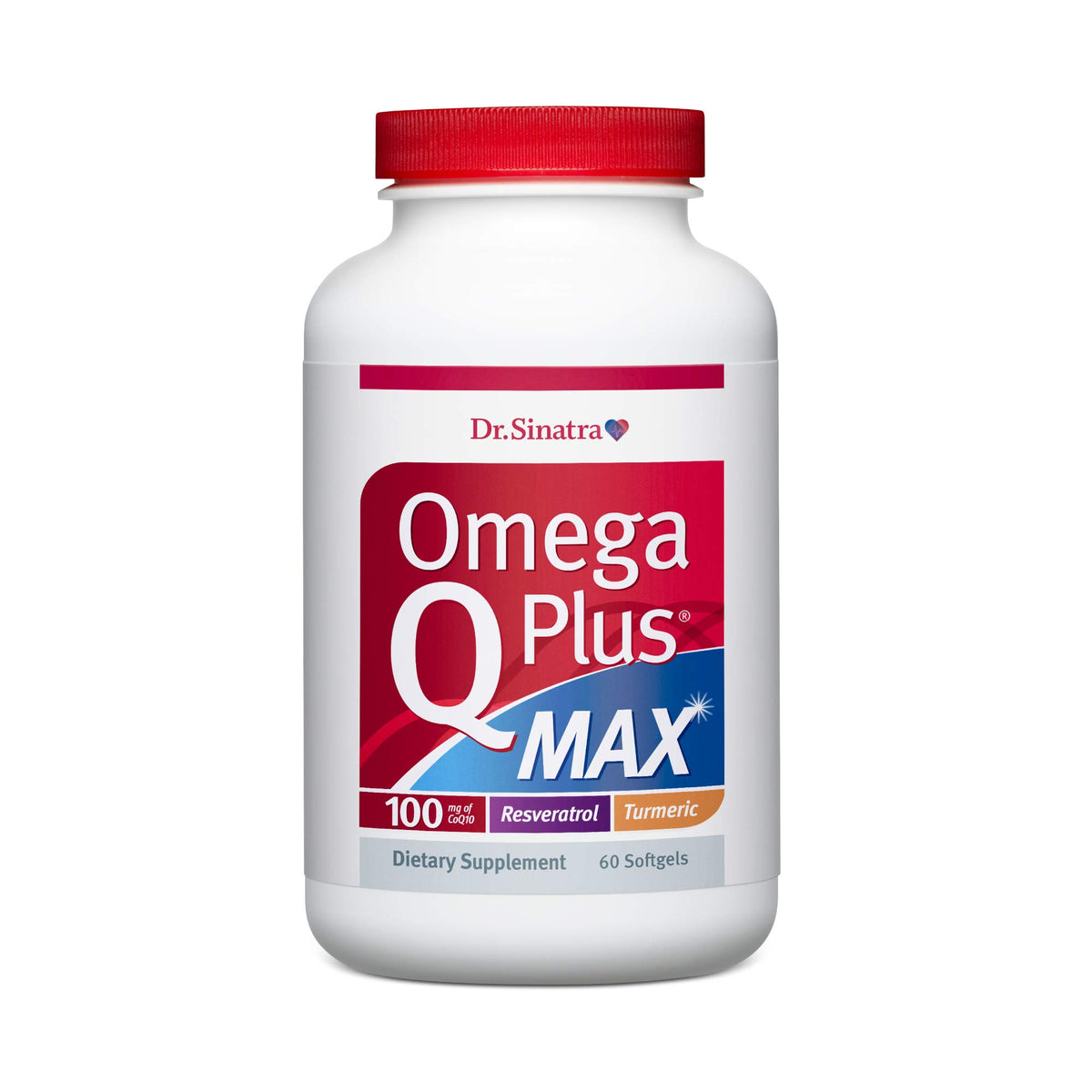 Dr. Sinatra Omega Q Plus MAX – bouteille, présentation soignée et potentiel soutien cœur.