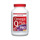 Dr. Sinatra Omega Q Plus Pro — bouteille montrant la formule pour énergie potentielle et soutien cardio.