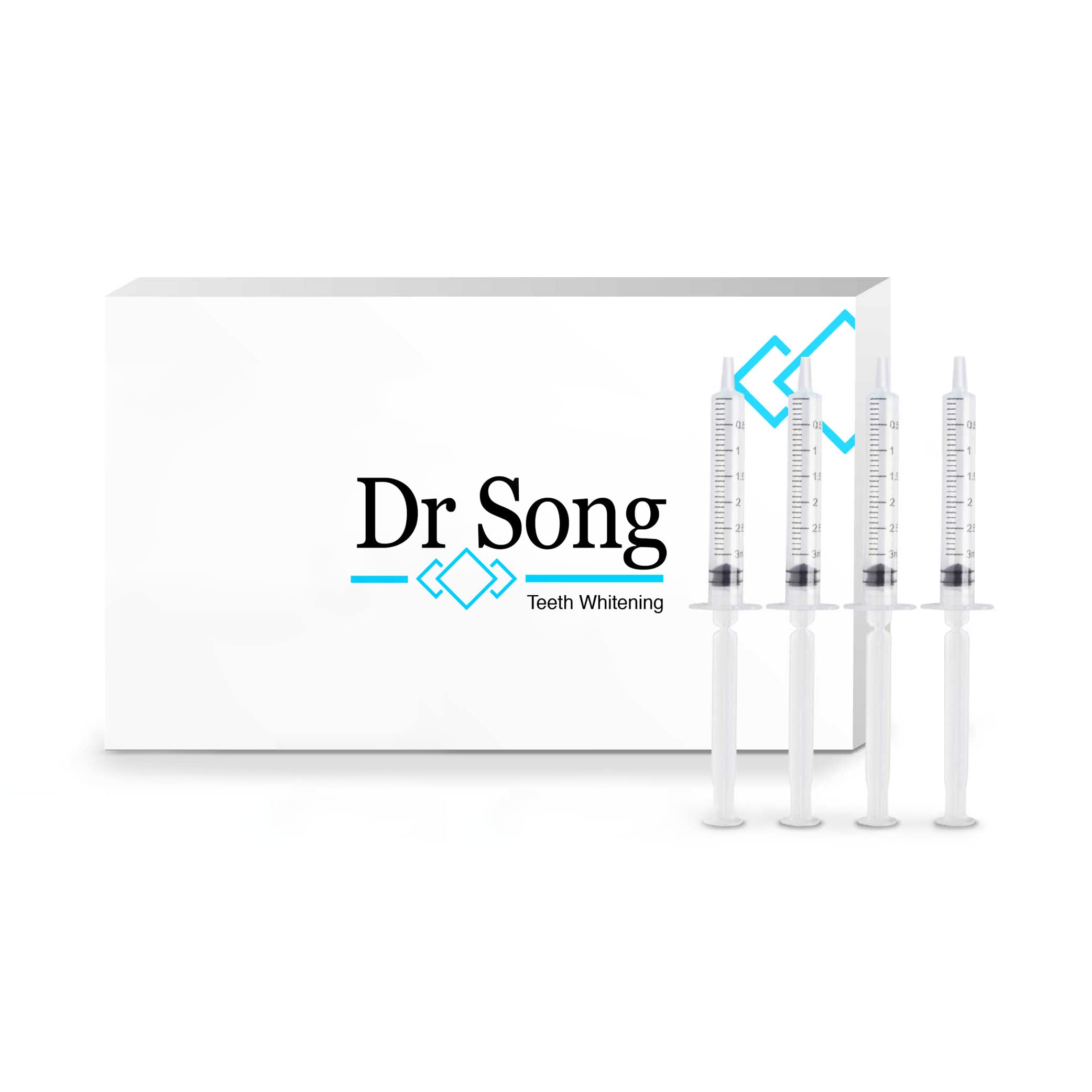 Dr Song boîte et blister gel blanchiment dentaire pour utilisation domestique.