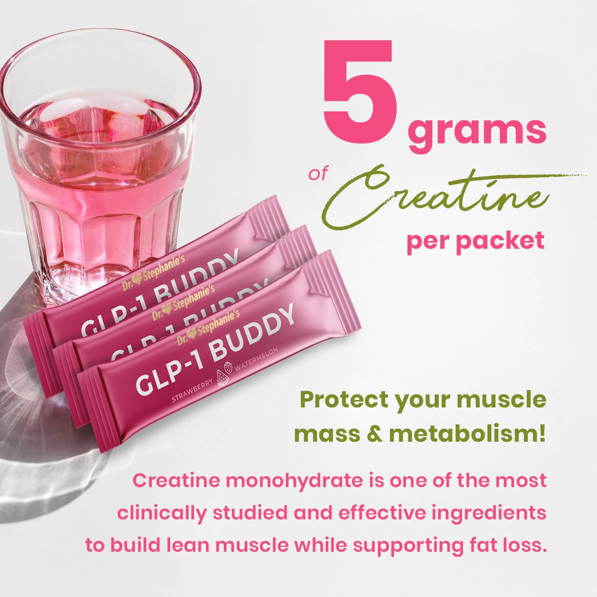 Dr. Stephanie's GLP-1 Buddy enzymes digestives pour confort gastrique