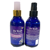 Dr Teal's Spray Sommeil sur oreillers et literie, crée une ambiance apaisante.