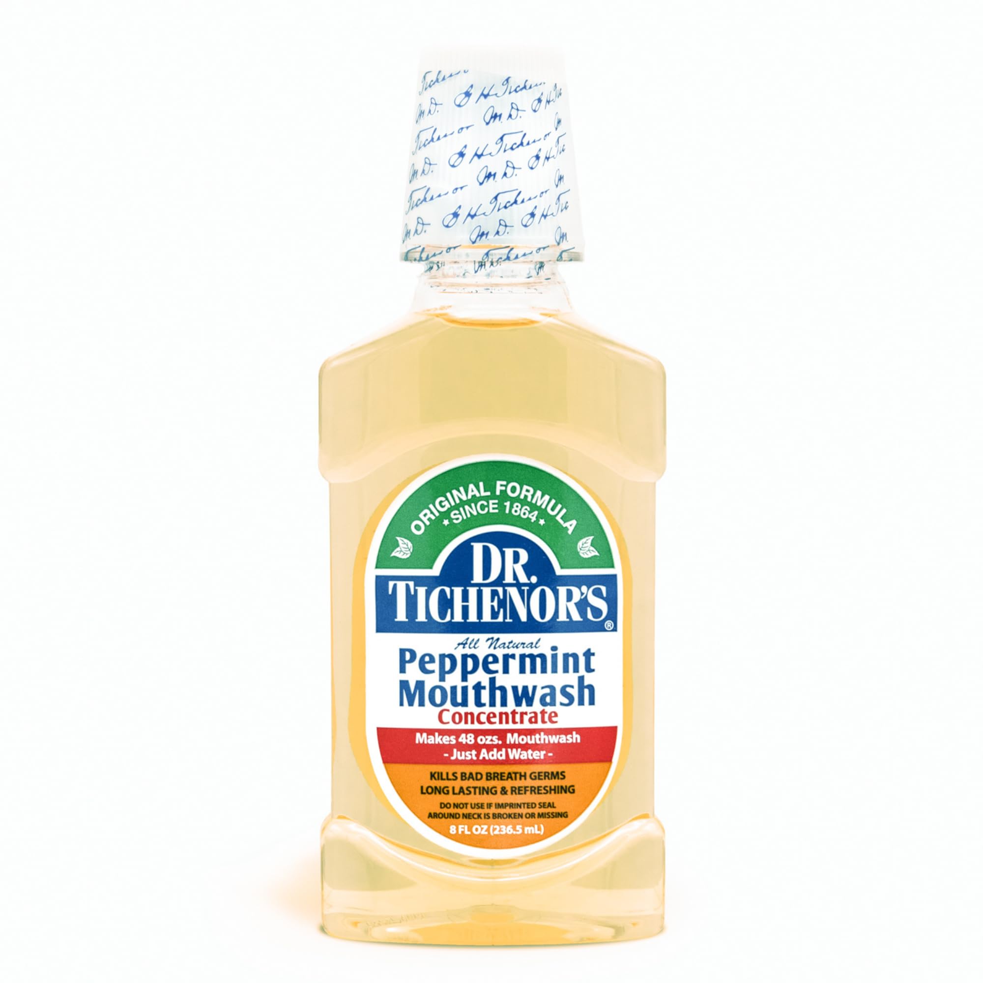 DR. TICHENOR'S Menthe Concentré – gobelet mesure dilution, dosage précis.
