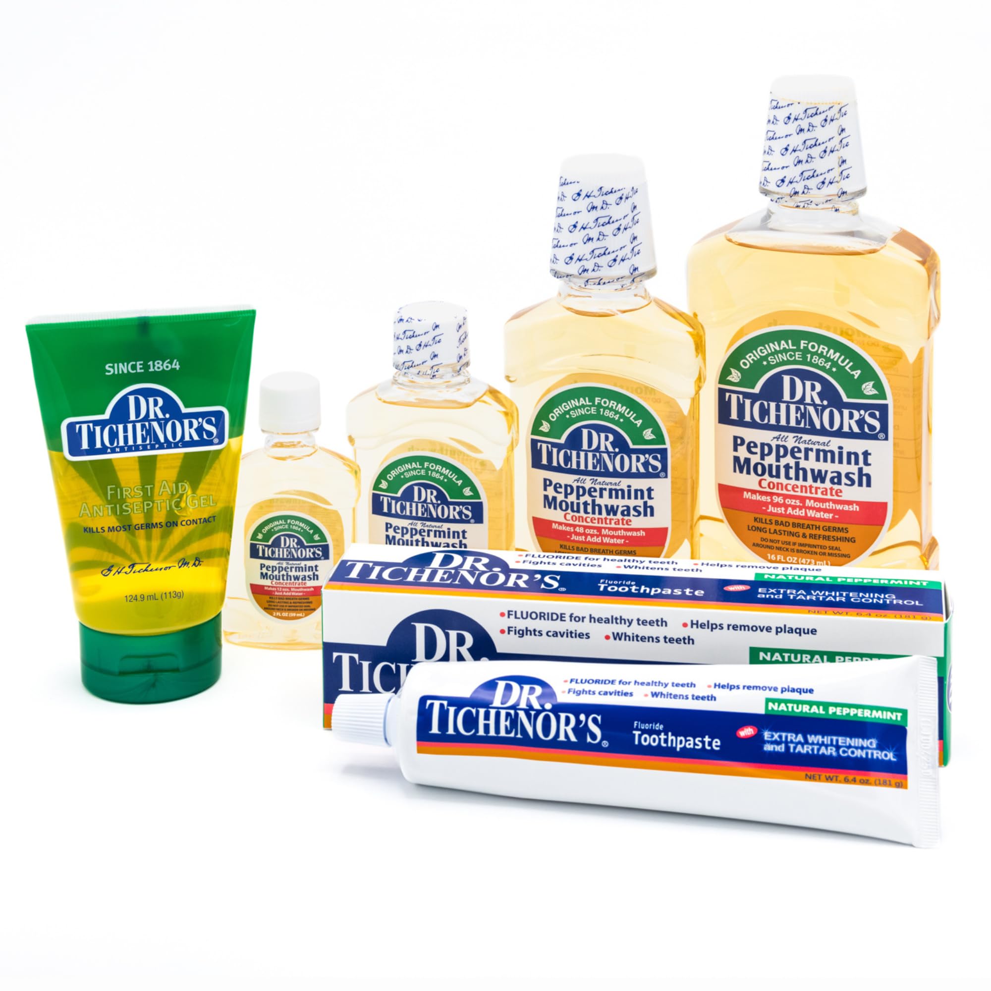 DR. TICHENOR'S Menthe Concentré – bouche fraîche après chaque rinçage.