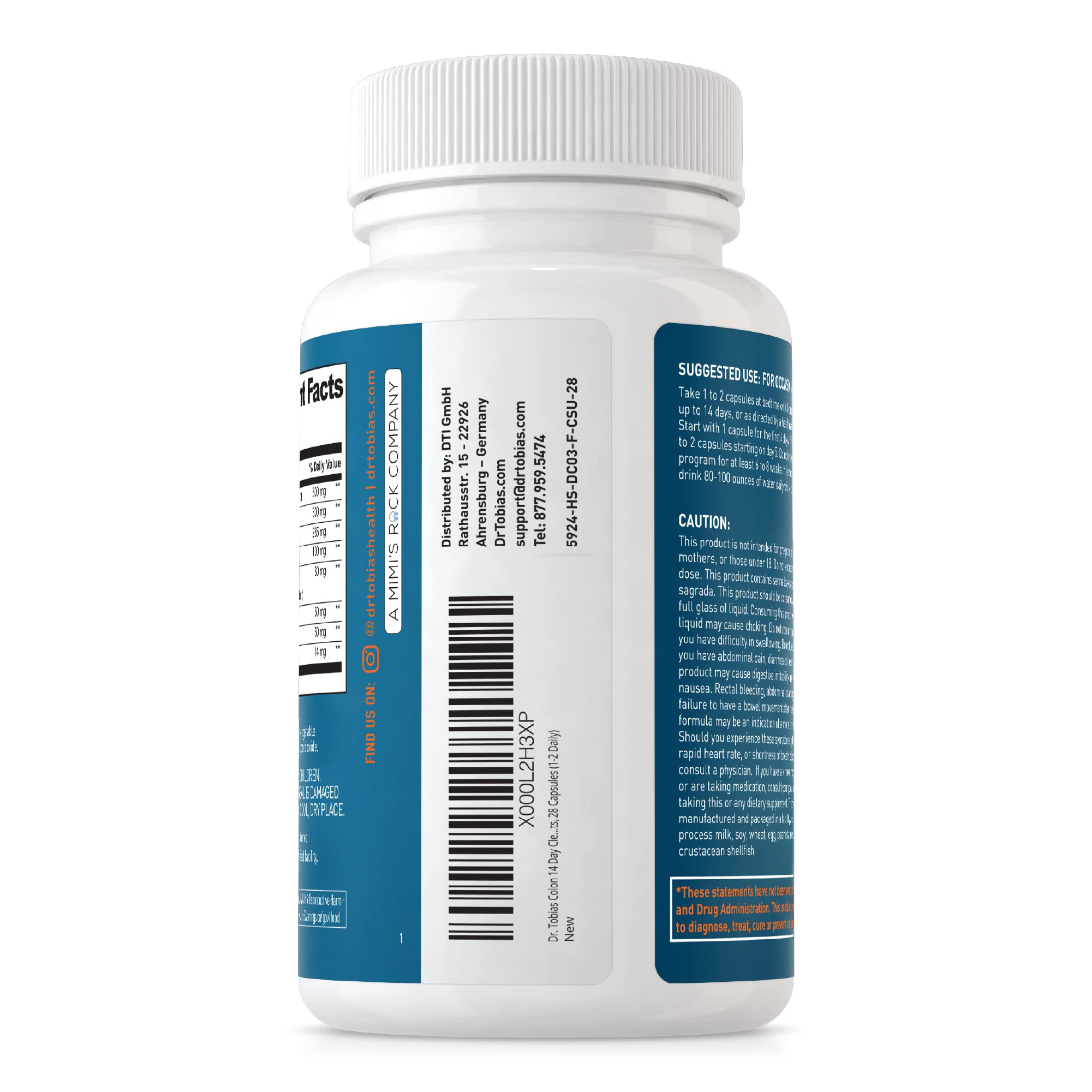 Dr. Tobias Colon Cleanse — routine bien-être pour hommes et femmes.