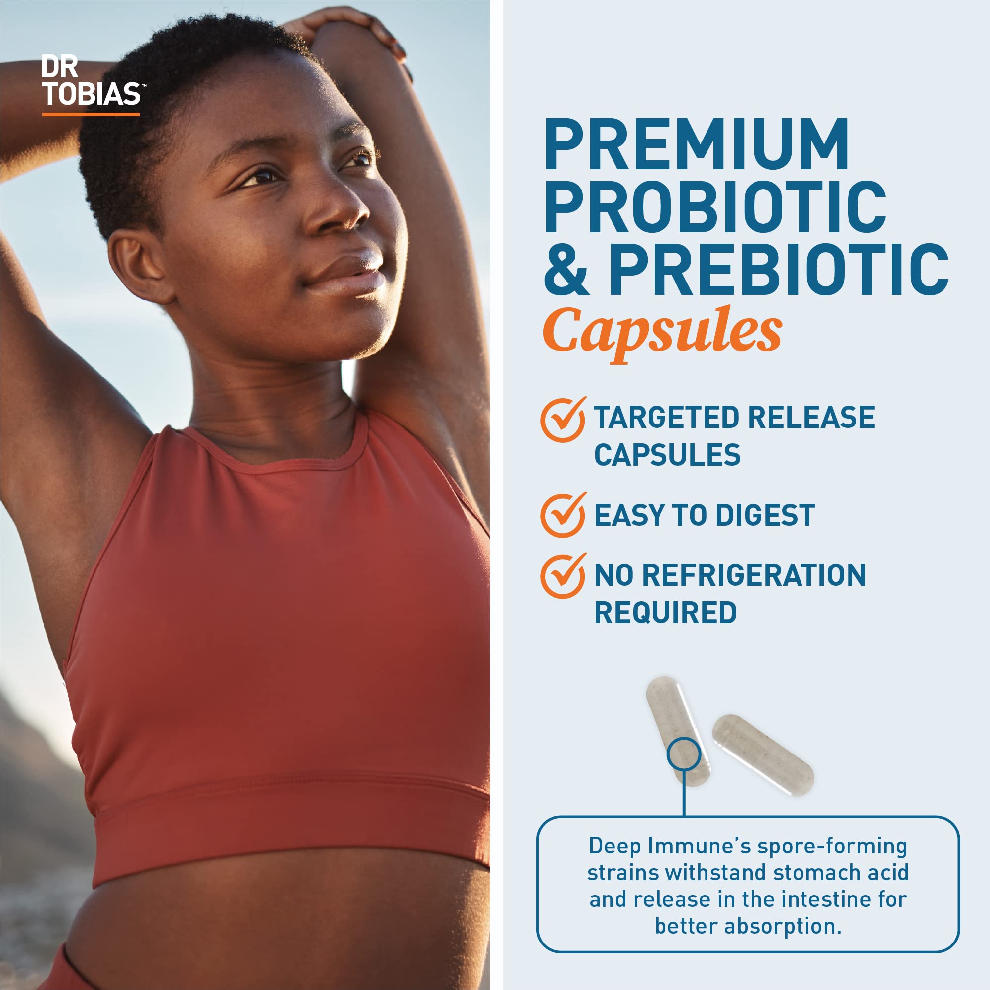 Capsules en contre-jour – forme spore-forming et absorption digestive.