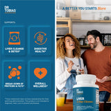 Étiquette du produit Dr. Tobias Liver 21 Day Cleanse sur l’emballage.