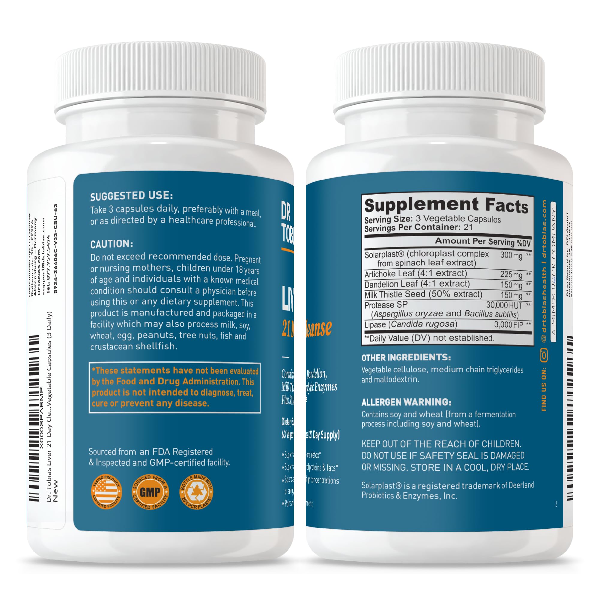 Ingrédients clés artichaut dans Dr. Tobias Liver 21 Day Cleanse.