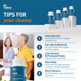 Tableau nutritionnel et conseils d’utilisation du Dr. Tobias Liver 21 Day Cleanse.