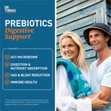 Dr. Tobias Prébiotics, capsules digestives; amélioration potentielle de l’absorption.