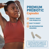 Dr. Tobias Prébiotics, sante intestinale; usage quotidien pour un microbiome équilibré.