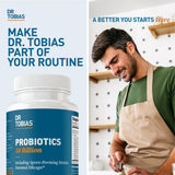 Dr. Tobias Probiotiques Utilisation quotidienne – capsules faciles à intégrer.