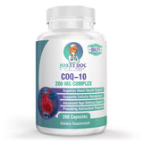 Dr. Valerie Nelson CoQ10, bouteille 200 mg, soutien potentiel pour le cœur et l'énergie.
