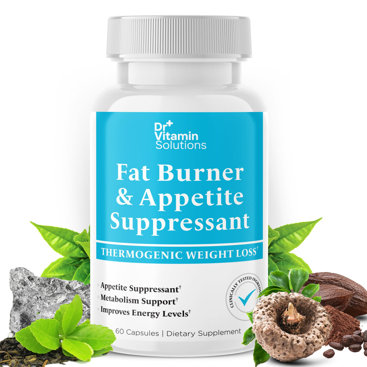 DR VITAMIN SOLUTIONS brûleur-graisse bouteille, soutien potentiel à la perte de poids
