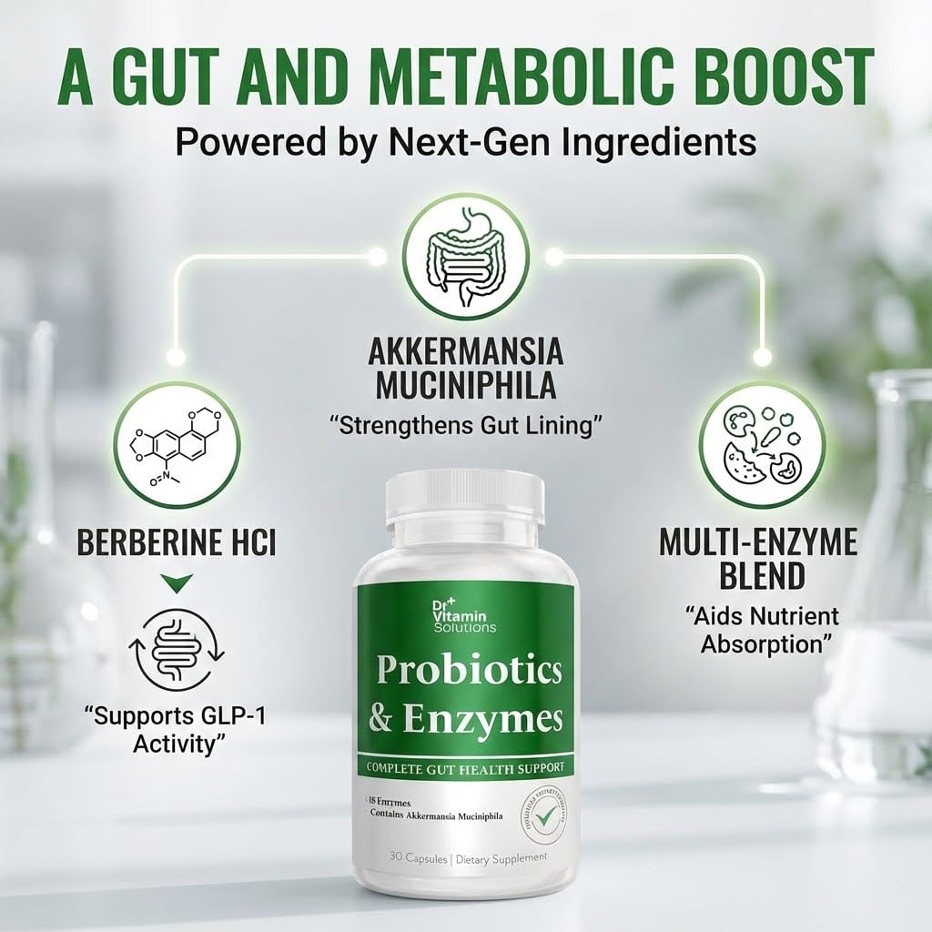 DR VITAMIN SOLUTIONS – composants-akkermansia-muciniphila-berberine-inuline, équilibre intestinal possible.