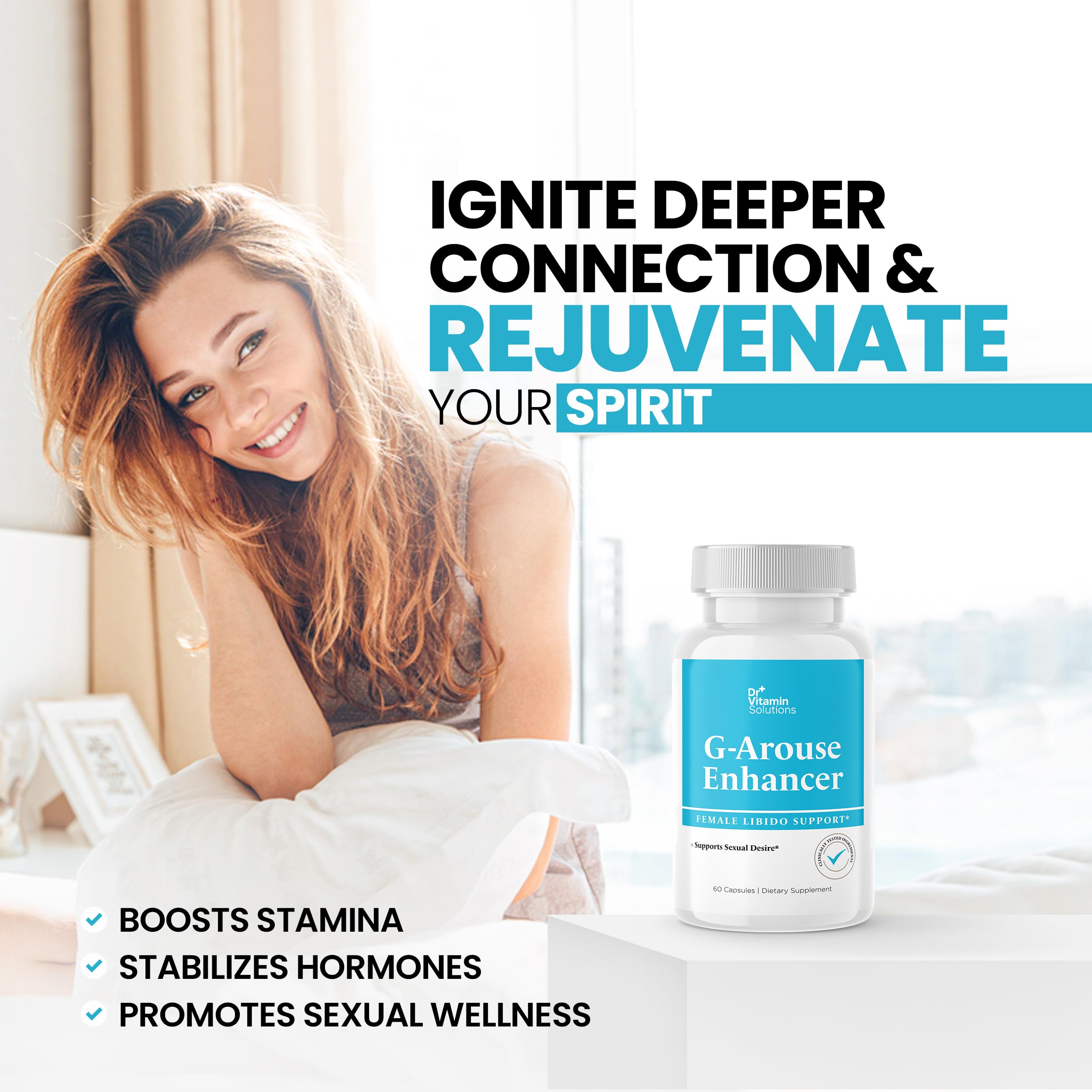 G-Arouse DR VITAMIN SOLUTIONS — Panax Ginseng, équilibre et énergie.