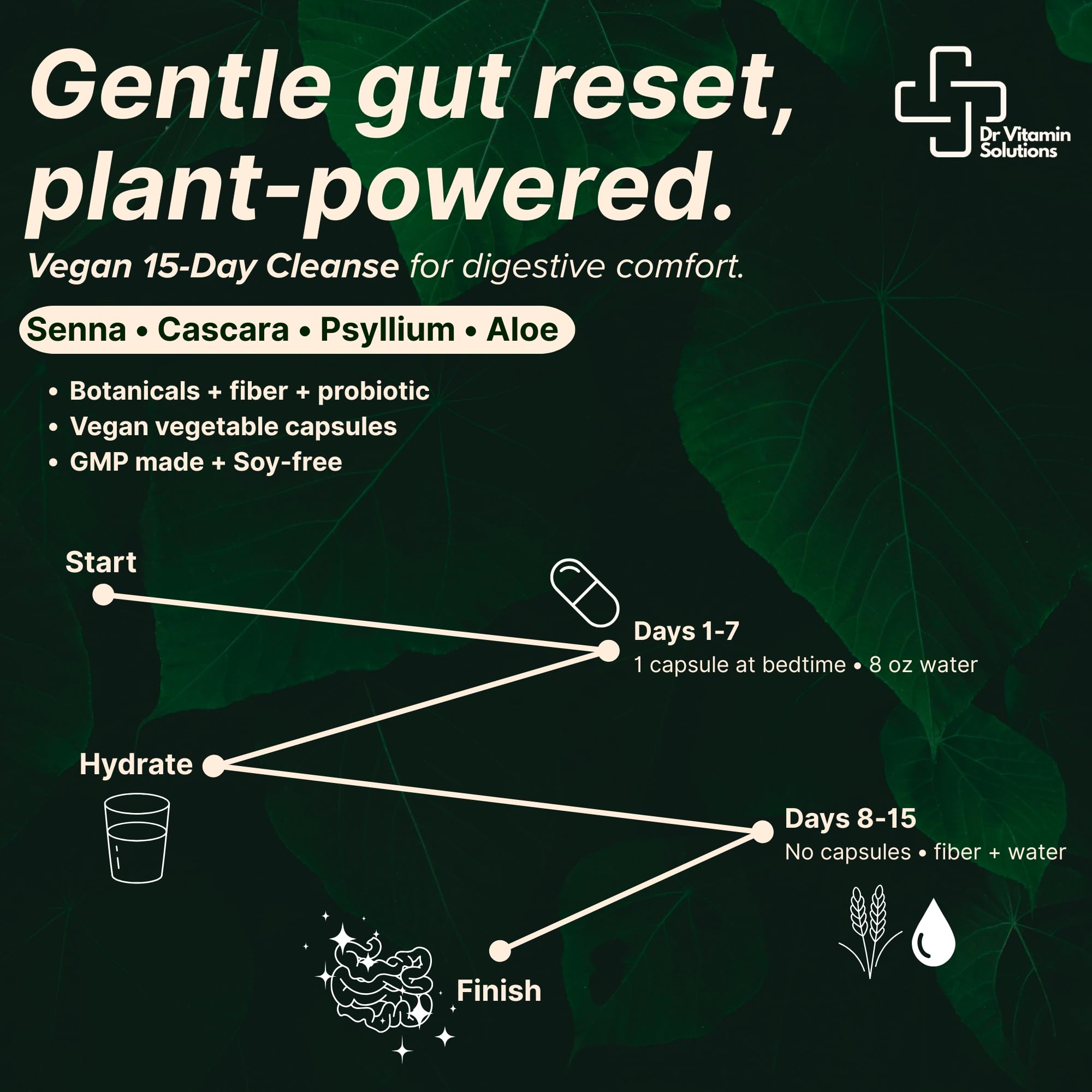 DR VITAMIN SOLUTIONS Utilisation en soirée – dose unique avant le coucher.