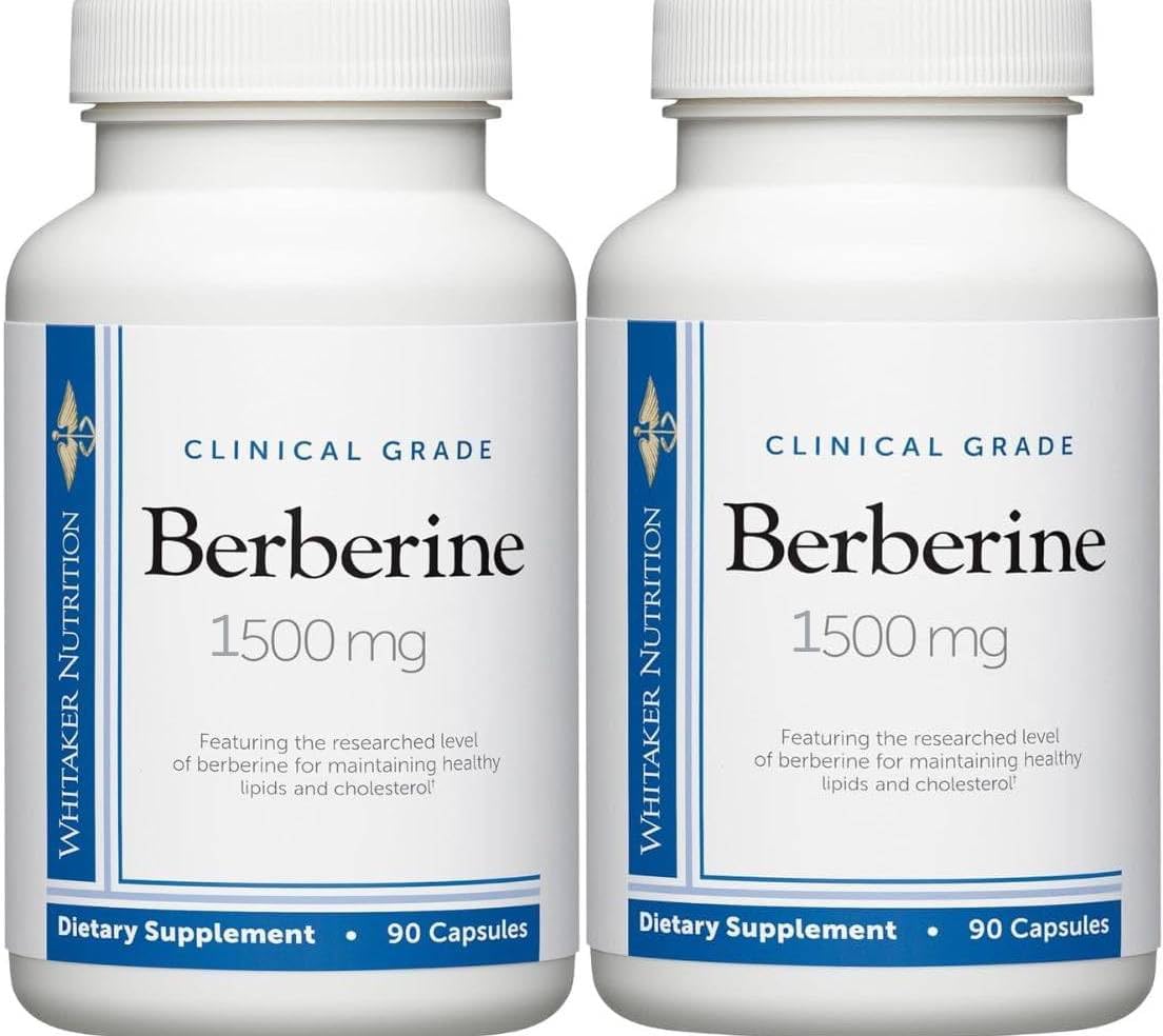 Berberine DR.WHITAKER – bouteille et emballage visibles, soutien potentiel à la routine bien-être.