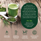 Dragon Herbs Tonic Alchemy verre smoothie appétissant et nourrissant.