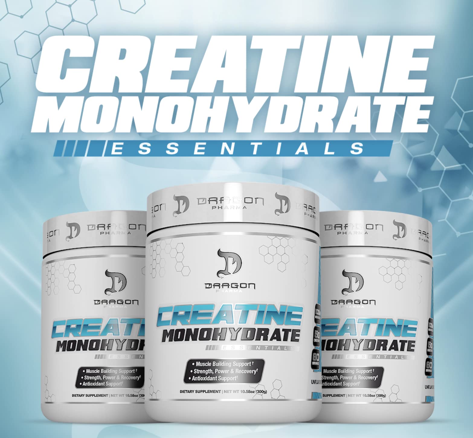 DRAGON PHARMA Creatine Monohydrate — image après entraînement, récupération potentielle