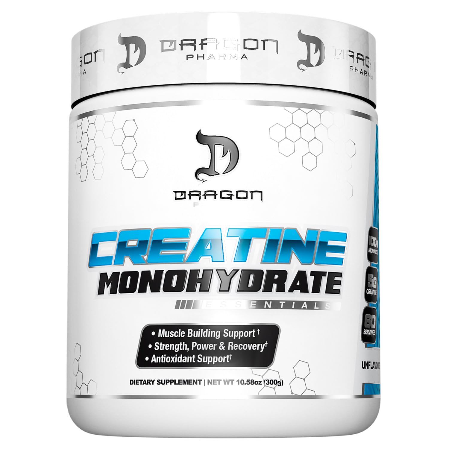 DRAGON PHARMA Creatine Monohydrate — bouteille prête pour la récupération musculaire après l'entraînement