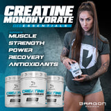 DRAGON PHARMA Creatine Monohydrate — poudre fine pour mélange rapide dans l’eau