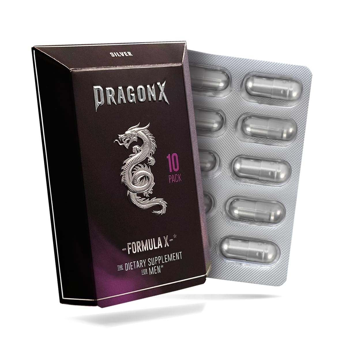 DRAGONX Silver – bouteille visible et énergie soutenue pour la journée.